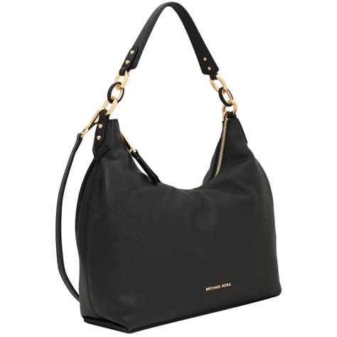 michael kors isabella large|Michael Kors Isabella Black Large Leather Shoulder Bag.